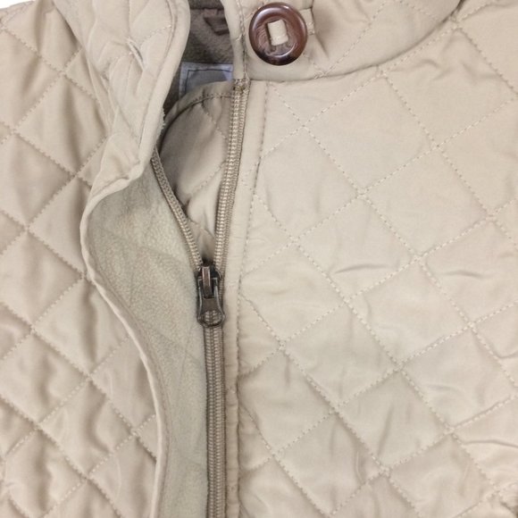 Van Heusen Womens Tan Quilted Zip Front Vest Small - Picture 2 of 6